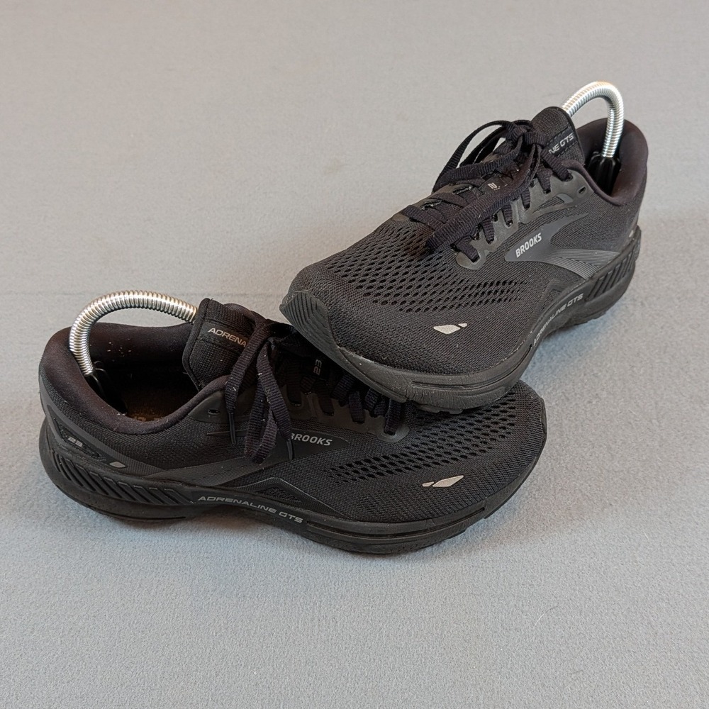 Brooks Adrenaline GTS 23 Running Shoes Womens 9.5 Triple Black 1203811B020